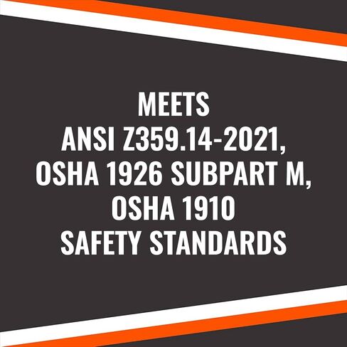 مالطا ديناميات بيغمي هوغ 11 بوصة شبكة ذاتية السحب، كابل يويو مع خطاف حديد التسليح، حبل أمان قابل للسحب للحماية من السقوط - متوافق مع OSHA/ANSI in Kuwait