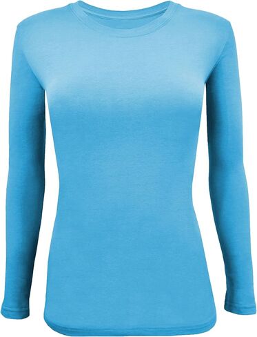 BaHoki Essentials Long Sleeve Undershirts for Scrubs - Great Stretch and Layering Piece in Kuwait
