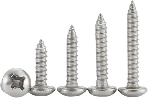 100 قطعة فيليبس عموم رئيس مسامير الخشب #10x3/4 "304 الفولاذ المقاوم للصدأ عموم رئيس الصفائح المعدنية مسامير مسامير التنصت على الذات in Kuwait