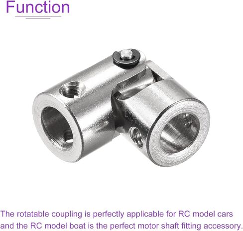 DMiotech 1 حزمة 10 مم إلى 10 مم عمود التوجيه العالمي القابل للتدوير U موصل مقرنة وصلة للمحرك، طابعة ثلاثية الأبعاد، آلة CNC in Kuwait