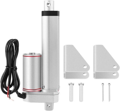 محرك خطي للسكتة الدماغية DC 24V 6 بوصة 150 مم، رفع Maxmium 750N 165lbs شديد التحمل، للسرير الطبي الكهربائي قضيب رفع المركبات والسفن وباب النافذة in Saudi Arabia