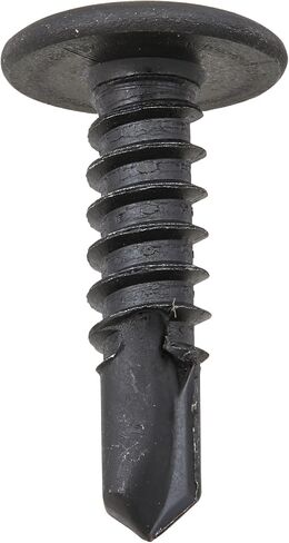 الفولاذ self-drilling برغي ، أسود phosphate بلمسة نهائية ، المعدل truss الرأس ، فيليبس Drive, 3 مثقب نقطة ، مقاس سن 10 – 16 ، بطول 3/4 (مجموعة من 50) in Saudi Arabia