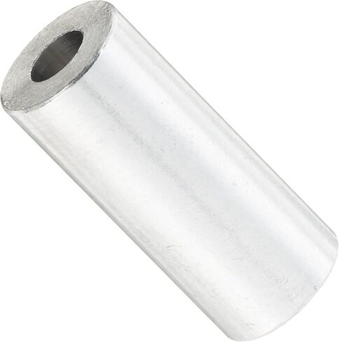 Small Parts 371408RSA Round Spacer, Aluminum, Plain Finish, #8 Screw Size, 3/8" OD, 0.166" ID, 7/8" Length (Pack of 10) in Saudi Arabia