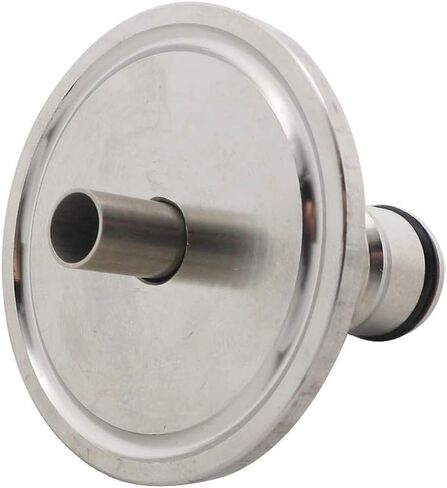 1.5 بوصة مشبك ثلاثي إلى عمود قفل الكرة، تركيبات البيرة الصحية SS304، حلقة OD 50.5 مم لنقل ضغط التخمير المخروطي SS (الغاز والسائل) in Kuwait