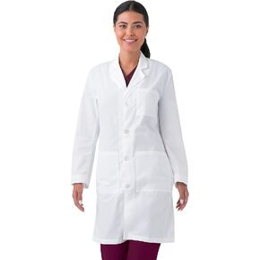 Landau Unisex Relaxed Fit 3-Pocket Full-Length Lab Coat 3187