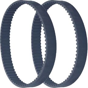 قطعتان من حزام التوقيت 174-3M - 58 سنًا، حزام مطاطي أسود مسنن، حزام محرك مسنن 0.236 بوصة/ 6 مم، مناسب للمكانس الكهربائية والمزيد in Kuwait