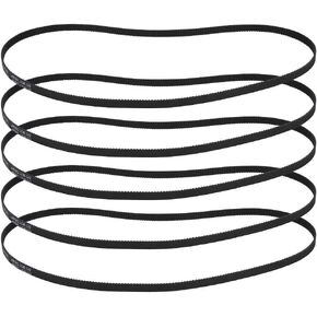 Pack of 5PCS Closed Timing Belt,GT2-6-610MM Timing Belt Round Rubber Closed Synchronous Drive Belt for 3D Printer