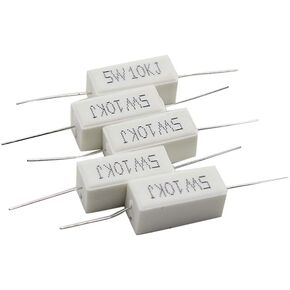 توهيا 10 قطع مقاومة سيراميك سلكية 5 واط 10 كيلو اوم جول، مقاوم اسمنت بدون حث in Kuwait