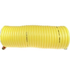 Coilhose Pneumatics N38-25B خرطوم هواء نايلون ملفوف، معرف 3/8 بوصة، طول 25 قدم مع (2) تركيبات دوارة 3/8 بوصة in Saudi Arabia