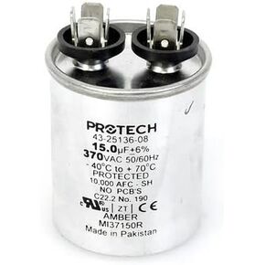 43-21298-43 -Rheem OEM مكثف تشغيل بديل دائري 15 فائق التوهج / MFD 370 فولت in Kuwait