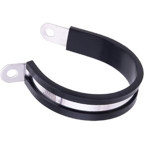 HOLYBEAR 20 قطعة 3/8 بوصة مشبك كابل من الفولاذ المقاوم للصدأ، مشبك معزول مبطن بمطاط السيليكون، مشبك أنبوب، مشبك معدني، حامل كابل، طوق أنبوب in Kuwait