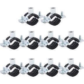 10 PCS Split Ring Pipe Hanger Heavy Duty Adjustable Pipe Bracket Clamp Wall Ceiling Mount Pipe Support ID 1 1/4 inch(32mm)