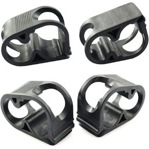PZRT 4pcs Flow Control Hose Clamp Plastic Tubing Clamps Black 1/2"-1/4" Tube OD Shut Off Hose Clamp Laboratory Pinch Valve Flow Control Hose Clamp