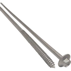 (25) 14" - Galvanized Timber Tie - Hex Head Structural Screw - Great for Outdoor Landscape use - Coarse Thread for Secure Hold - Rust Resistant Screw - Heavy Duty 3/16" for Extra Hold in Saudi Arabia