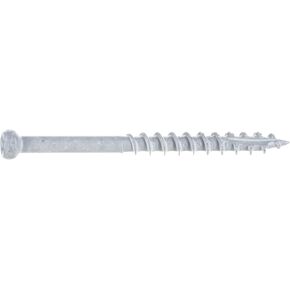#8 x 2" Saberdrive White Trim Screws 1 LB, Approx. 171 Pieces, Durable Wood Screws, Serrated Thread for Secure Fastening, Avoid Cam Out in Kuwait