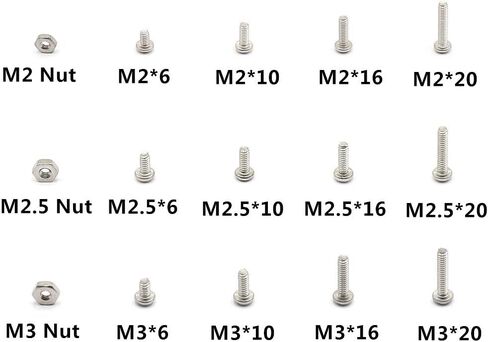 480 قطعة من الفولاذ المقاوم للصدأ بحجم M2 M2.5 M3 من Guard4U in Saudi Arabia
