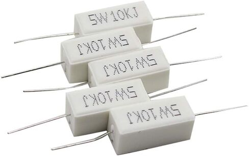 توهيا 10 قطع مقاومة سيراميك سلكية 5 واط 10 كيلو اوم جول، مقاوم اسمنت بدون حث in Kuwait