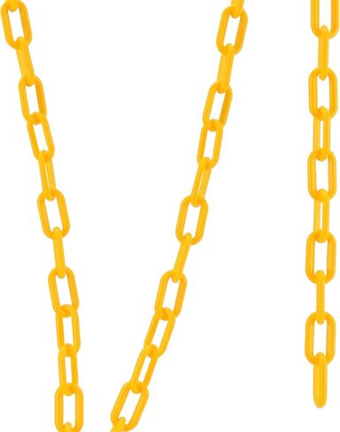 مانشاب 164 قدم سلسلة من البلاستيك الأصفر، سلسلة التحكم في الحشود البلاستيكية، سلسلة حاجز بلاستيكي للسلامة للحذر، DIY، الأمن العام in Kuwait