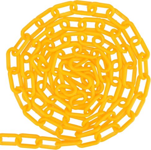 مانشاب 164 قدم سلسلة من البلاستيك الأصفر، سلسلة التحكم في الحشود البلاستيكية، سلسلة حاجز بلاستيكي للسلامة للحذر، DIY، الأمن العام in Kuwait
