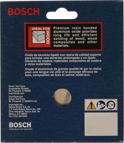 BOSCH SR5R180 5-Piece 180 Grit 5 In. 8 Hole Hook-And-Loop Sanding Discs in Saudi Arabia