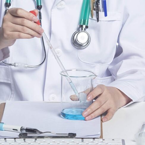 مجموعة من 8 قطع من الزجاج المتدرج من سوبرلي 25/50/100/200/250/400/500/1000 مل، زجاج البوروسيليكات متعدد السعة، رمادي منخفض الشكل من النوع الجداري السميك قياس أكواب مع 4 قضبان تحريك in Kuwait