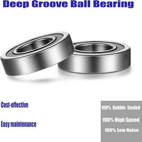 R12-2RS Bearing 3/4" x 1-5/8" x 7/16" Miniature Ball Bearing Double Rubber Sealed pre-Lubricated with Grease Precision Single Row Radial Ball Bearing (4 Pack) in Saudi Arabia