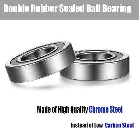 R12-2RS Bearing 3/4" x 1-5/8" x 7/16" Miniature Ball Bearing Double Rubber Sealed pre-Lubricated with Grease Precision Single Row Radial Ball Bearing (4 Pack) in Saudi Arabia