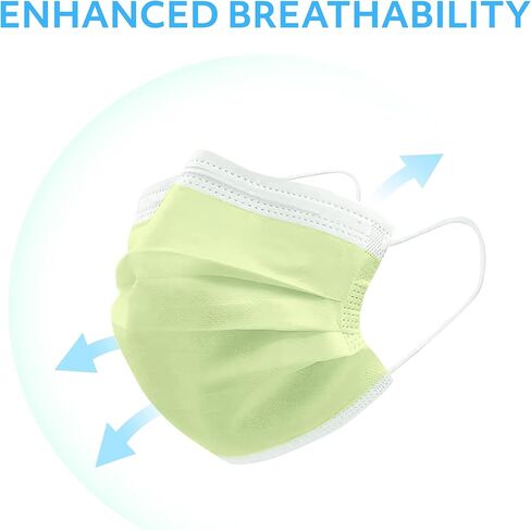 أقنعة الوجه الملونة للأطفال من MAGICARE - أقنعة وجه لطيفة للاستعمال مرة واحدة للأطفال - أقنعة أطفال 3 طبقات يمكن التخلص منها - ألوان زاهية - قناع وجه للأطفال يمكن التخلص منه - 50 قطعة (قناع أطفال متعدد الألوان) in Kuwait