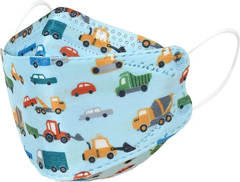 قناع وجه للأطفال للاستعمال مرة واحدة من 20/50 قطعة، قناع Kf94 للأولاد والبنات 4 طبقات واقي مسامي متعدد الألوان مريح ولطيف in Kuwait