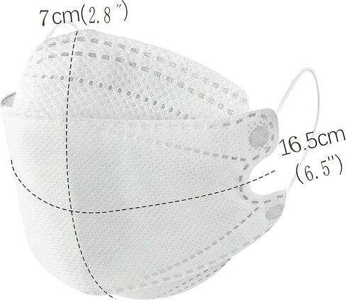 قناع وجه للأطفال للاستعمال مرة واحدة من 20/50 قطعة، قناع Kf94 للأولاد والبنات 4 طبقات واقي مسامي متعدد الألوان مريح ولطيف in Kuwait