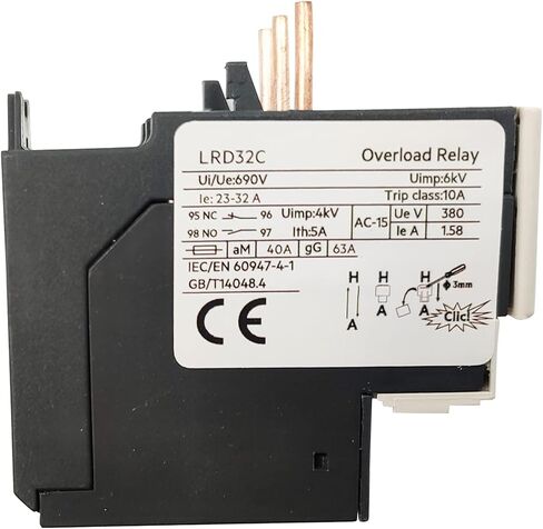 TeSys LRD32 Thermal Overload Relay 23-32A fit for contactor LC1D09-38 in Saudi Arabia