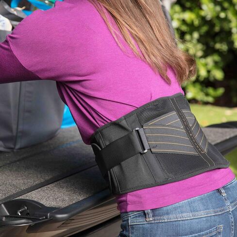 Copper Fit Unisex Adult Rapid Relief Back Support Brace with Hot/Cold Therapy, Black, Adjustable in Saudi Arabia