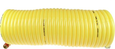 Coilhose Pneumatics N38-25B خرطوم هواء نايلون ملفوف، معرف 3/8 بوصة، طول 25 قدم مع (2) تركيبات دوارة 3/8 بوصة in Saudi Arabia