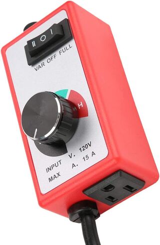 Yosoo Health Gear Speed Governor, 120V Router Speed Controller, Fan Variable Speed Controller Governor Electric Motor Rheostat Red in Saudi Arabia
