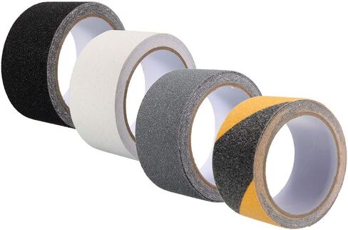 Stair Treads Non-Slip Outdoor Tape,Safety Traction Indoor Anti-Slip Tape Grip Tape Strong Adhesives Flooring Strips(2.5cmx5m,Black) in Saudi Arabia