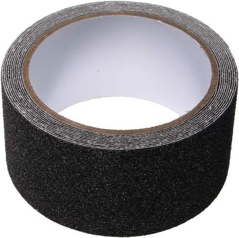 Stair Treads Non-Slip Outdoor Tape,Safety Traction Indoor Anti-Slip Tape Grip Tape Strong Adhesives Flooring Strips(2.5cmx5m,Black) in Saudi Arabia