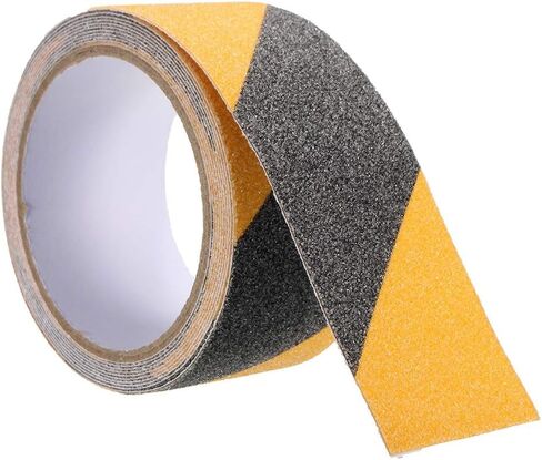 Stair Treads Non-Slip Outdoor Tape,Safety Traction Indoor Anti-Slip Tape Grip Tape Strong Adhesives Flooring Strips(2.5cmx5m,Black) in Saudi Arabia
