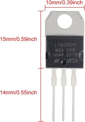 12 قطعة L7805CV IC منظم الجهد الإيجابي الناتج 5 فولت 1.5A L7805 منظم ثلاثي المحطات 3Pin لدائرة الحد من إمداد الطاقة التنظيمي in Saudi Arabia