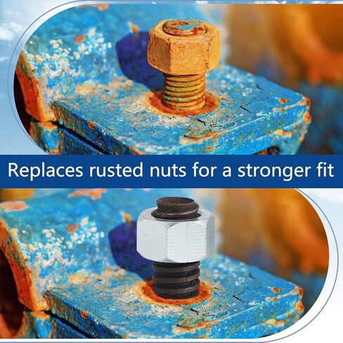 Pelopy 8 Pcs 3/4-6 Stainless Hex Nut Pitch Nut Hardware Fastener Kit Machine Screw Hex Nut for Automotive Construction Machinery Repairs Corrosion Resistance Home Office Easy to Install in Saudi Arabia