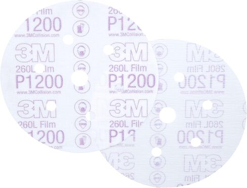 3M Hookit Finishing Film Abrasive Disc, 260L, 00910, 3 in, P800 | 50 Discs, For Auto Body Applications, Blending, Scuffing, Paint Prep in Saudi Arabia