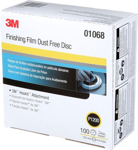 3M Hookit Finishing Film Abrasive Disc, 260L, 00910, 3 in, P800 | 50 Discs, For Auto Body Applications, Blending, Scuffing, Paint Prep in Saudi Arabia