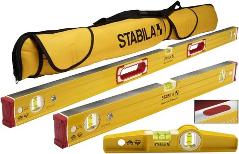 Stabila 96M Magnetic Level Set Kit - 48"/24" Torpedo and Case,Yellow in Saudi Arabia