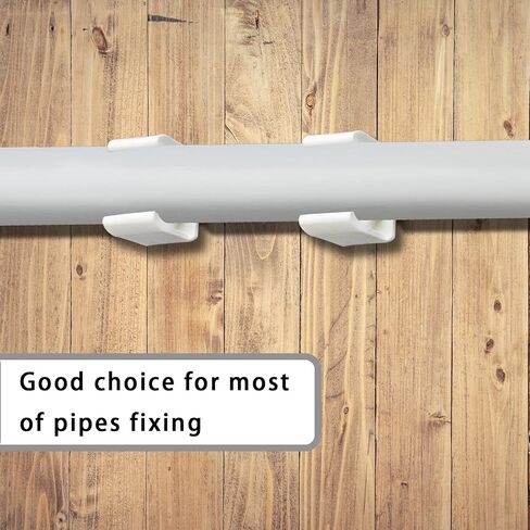 HARSKIYER 20pcs U-Shaped PVC Water Pipe Clamps, PEX Pipe Support Hangers U-Hook PEX Holder Clips Socket Fit for 25mm OD, Compatible with 3/4" ID PVC Pipe in Saudi Arabia