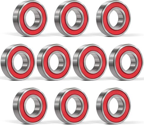 Bonbo 10 قطع 6004-2RS الكرات 20x42x12mm سدادة مطاطية مزدوجة محامل الكرات الأخدود العميق للمحركات الكهربائية والعجلات وآلات الحدائق وما إلى ذلك in Kuwait