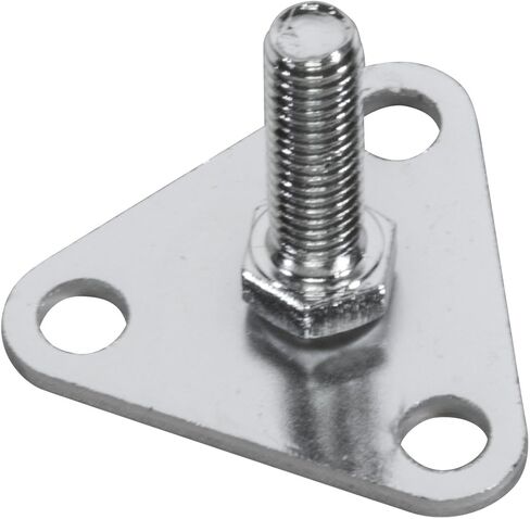 اكرو ميلز اكرو ميلز AWFootPLATE4PK - لوحة قدم لنظام رفوف الأسلاك المصنوعة من الكروم - عبوة من 4 قطع in Saudi Arabia