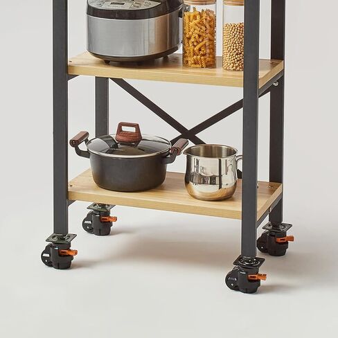 VEVOR Leveling Casters, Set of 4, 1100 lbs Total Load Capacity, 2 inches, Heavy Duty with Upgraded Handle Design, 360 Degree Swivel Caster Wheels, Adjustable Casters with Feet for Workbench, Machine in Kuwait