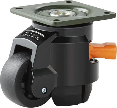 VEVOR Leveling Casters, Set of 4, 1100 lbs Total Load Capacity, 2 inches, Heavy Duty with Upgraded Handle Design, 360 Degree Swivel Caster Wheels, Adjustable Casters with Feet for Workbench, Machine in Kuwait