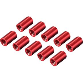 DMiotech 10 عبوات M3x10mm عمود فاصل ألومنيوم مواجهات فواصل دائرية نموذج تباعد لولبي لـ RC، أحمر in Saudi Arabia