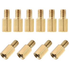 Uxcell M5x25mm+7mm ذكر وأنثى نحاس سداسي PCB اللوحة الأم فاصل المواجهة لطائرة بدون طيار FPV كوادكوبتر، الكمبيوتر ولوحة دوائر كهربائية 10 قطعة in Kuwait