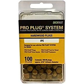 Pro Plug PRO-PLUG Corp. System - for IPE - 100 pc Component Pack Plugs Only 5/16 inch Diameter. Pack of Two in Saudi Arabia